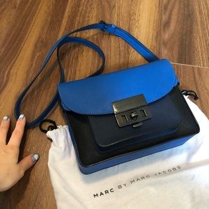 Marc by marc jacobs blue shoulder bag